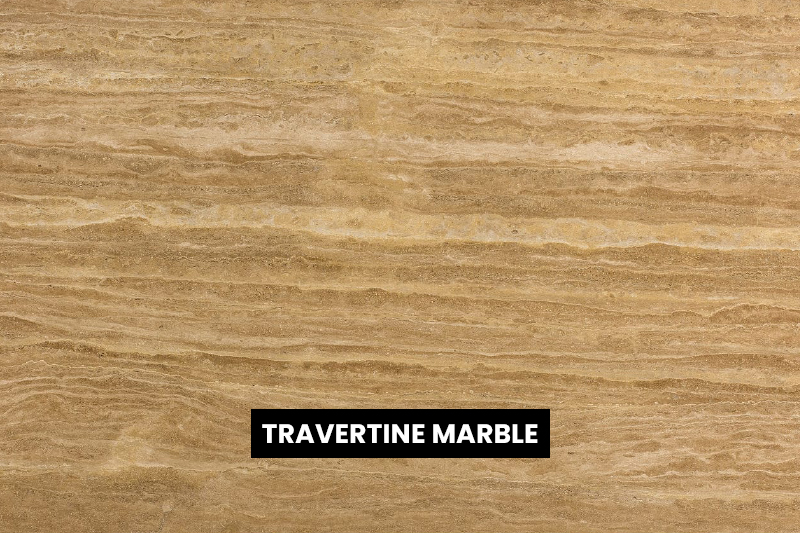 Travertine marble